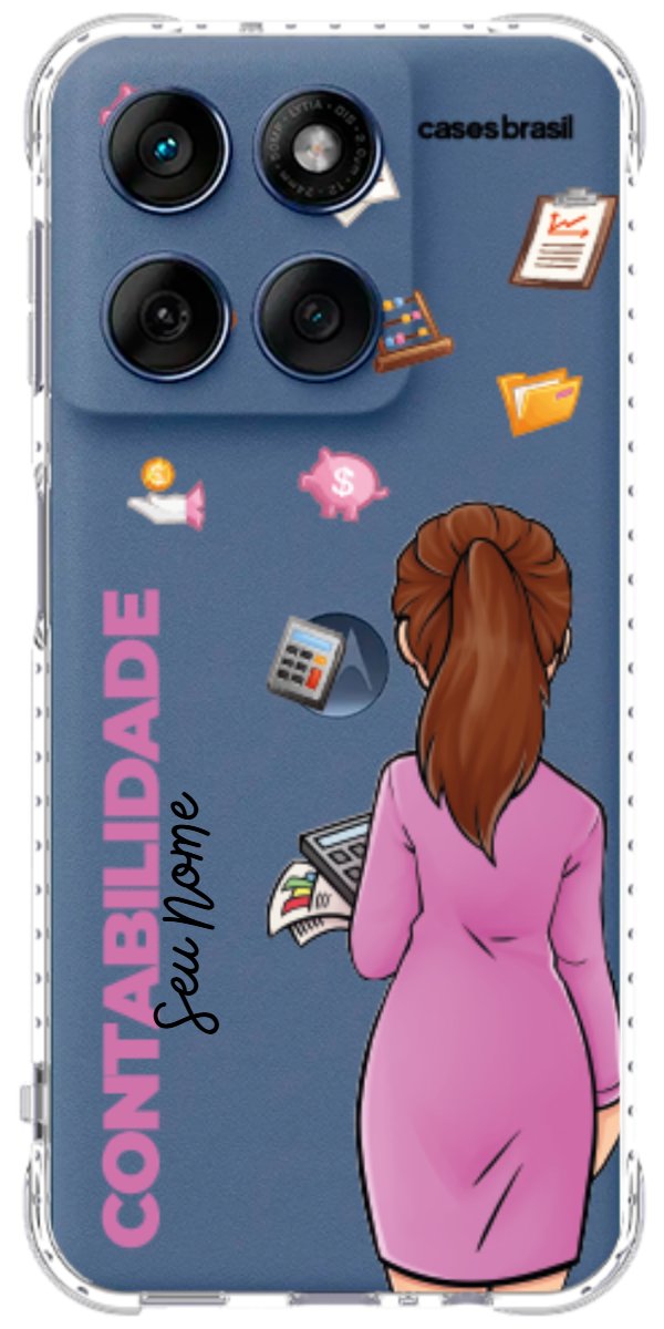 Capinha para Celular Contabilidade - Boneca Profissão