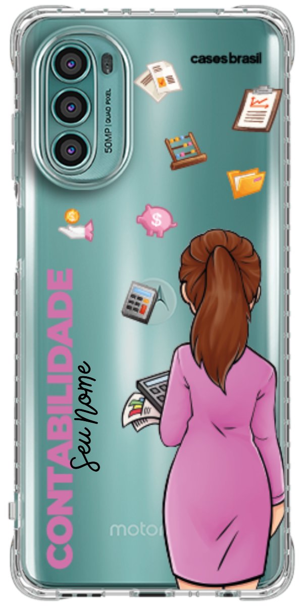 Capinha para Celular Contabilidade - Boneca Profissão