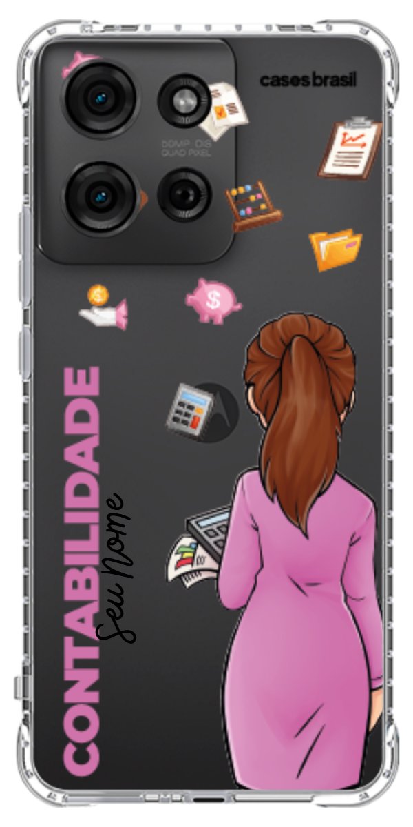 Capinha para Celular Contabilidade - Boneca Profissão