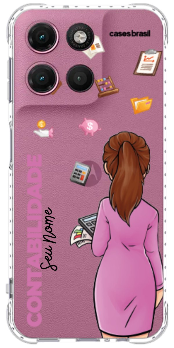 Capinha para Celular Contabilidade - Boneca Profissão