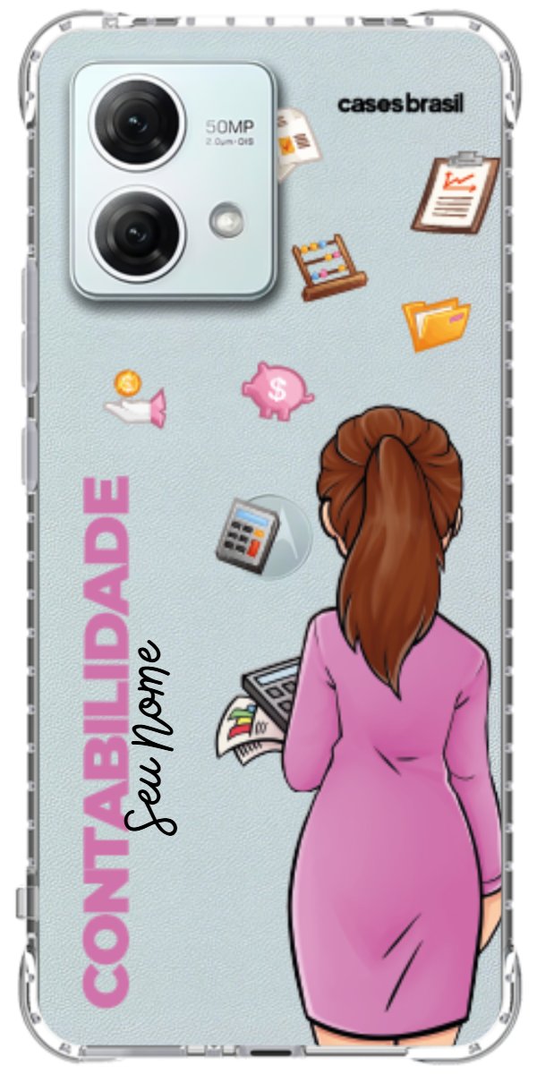 Capinha para Celular Contabilidade - Boneca Profissão