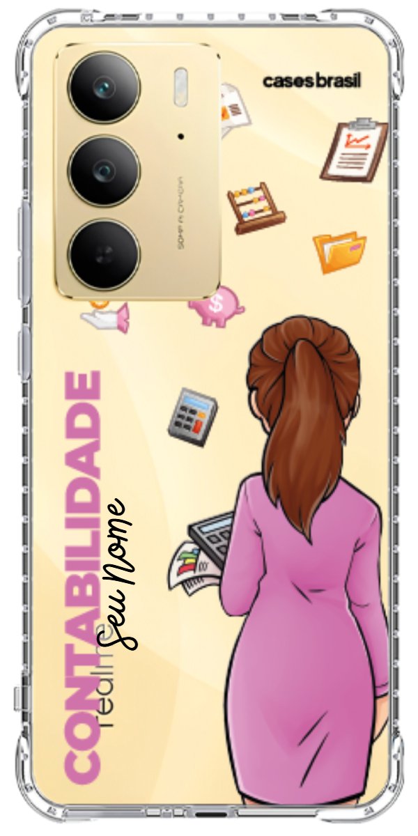 Capinha para Celular Contabilidade - Boneca Profissão