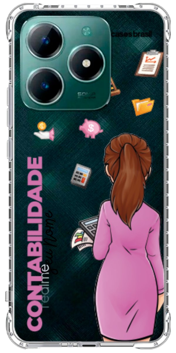 Capinha para Celular Contabilidade - Boneca Profissão