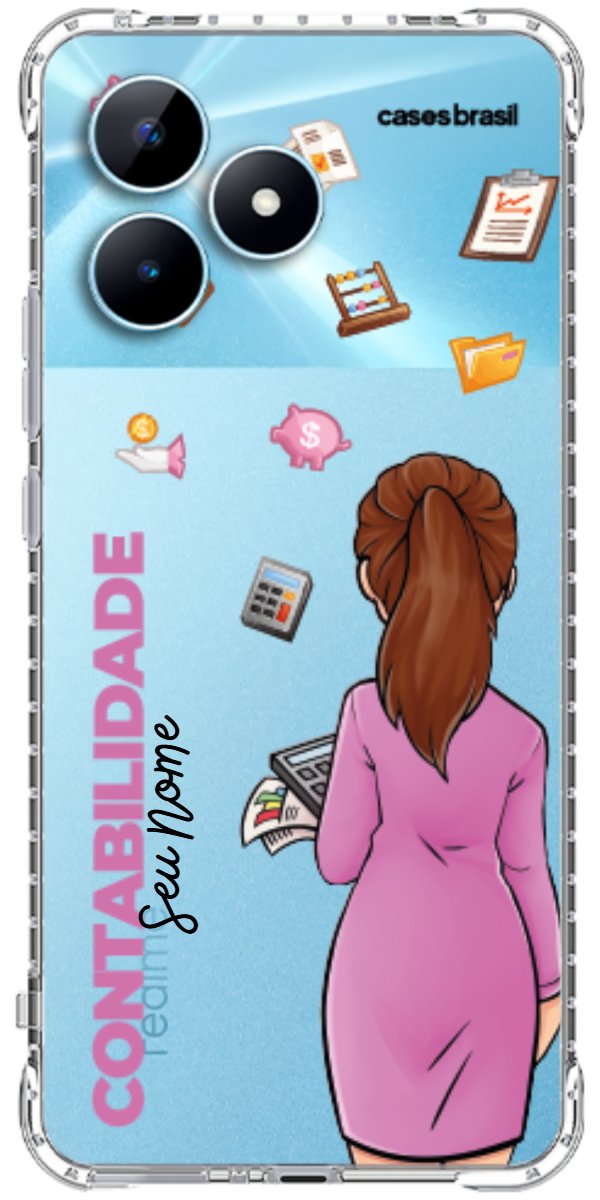 Capinha para Celular Contabilidade - Boneca Profissão