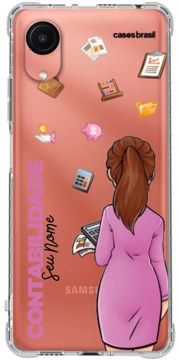 Capinha para Celular Contabilidade - Boneca Profissão