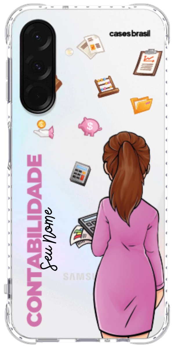 Capinha para Celular Contabilidade - Boneca Profissão