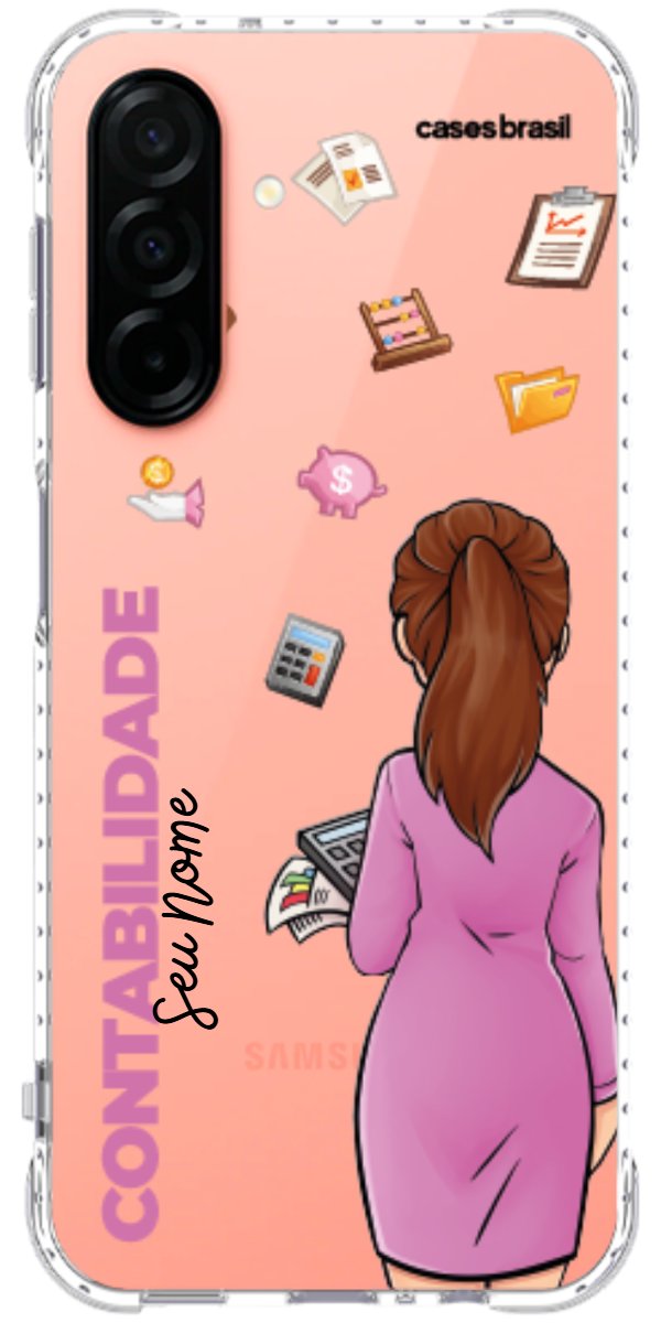 Capinha para Celular Contabilidade - Boneca Profissão