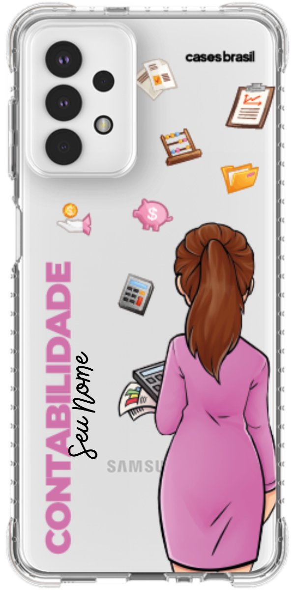 Capinha para Celular Contabilidade - Boneca Profissão
