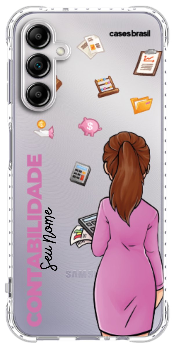 Capinha para Celular Contabilidade - Boneca Profissão