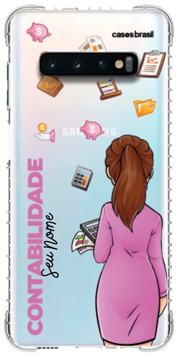 Capinha para Celular Contabilidade - Boneca Profissão