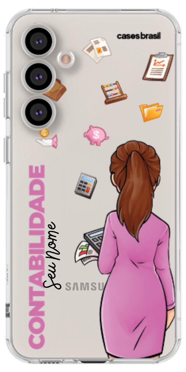 Capinha para Celular Contabilidade - Boneca Profissão