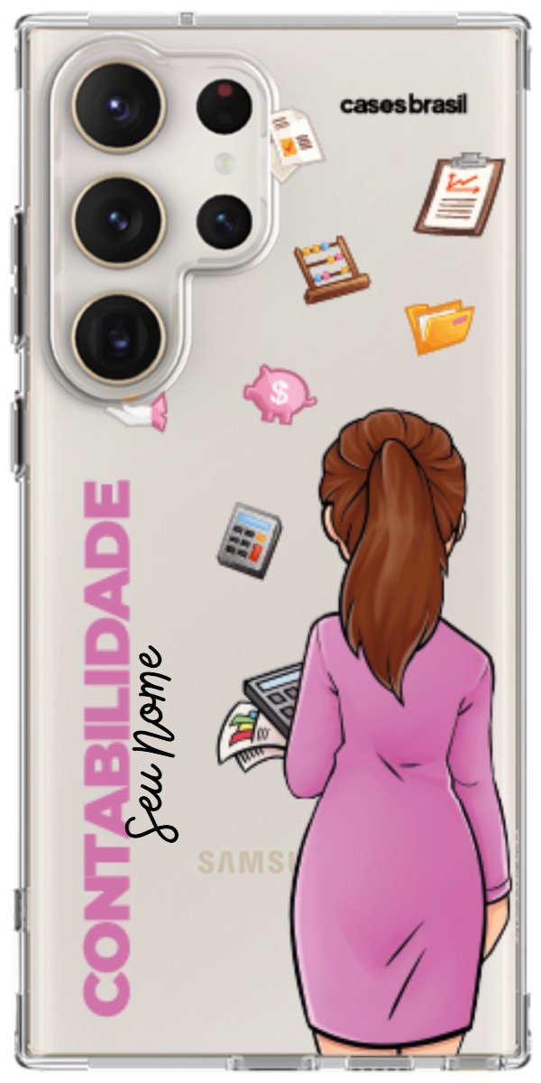 Capinha para Celular Contabilidade - Boneca Profissão