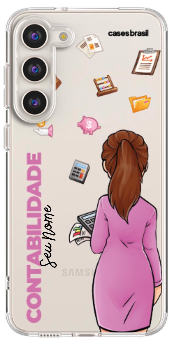 Capinha para Celular Contabilidade - Boneca Profissão