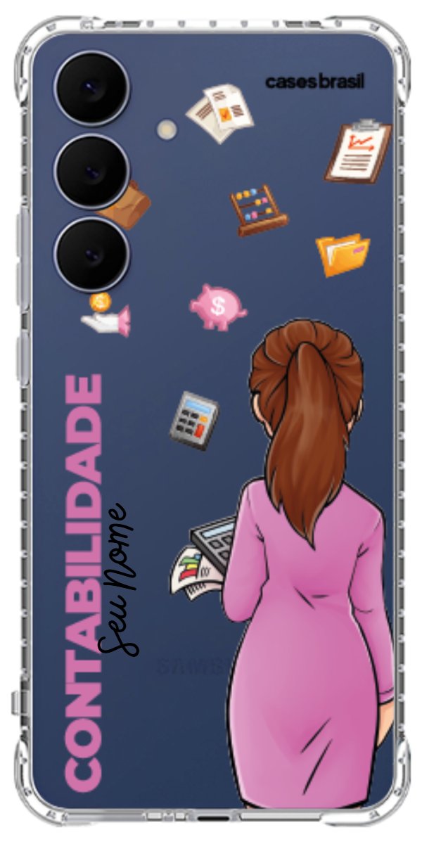 Capinha para Celular Contabilidade - Boneca Profissão