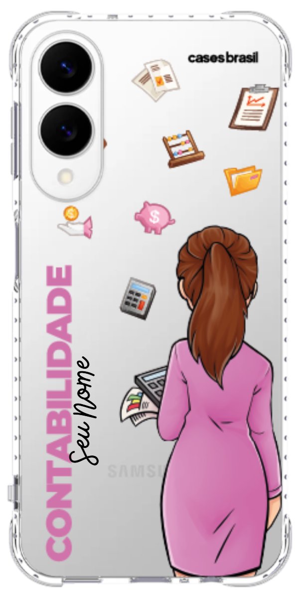 Capinha para Celular Contabilidade - Boneca Profissão