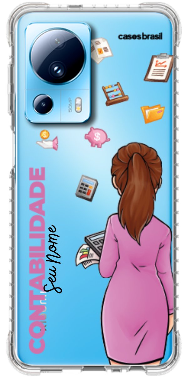 Capinha para Celular Contabilidade - Boneca Profissão