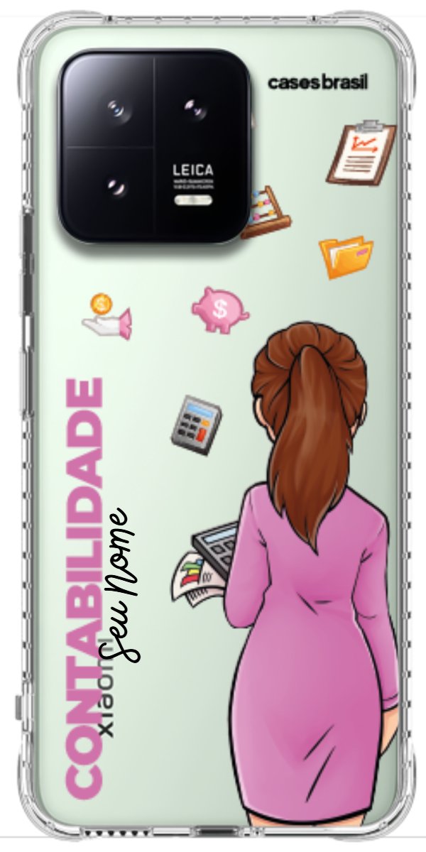 Capinha para Celular Contabilidade - Boneca Profissão