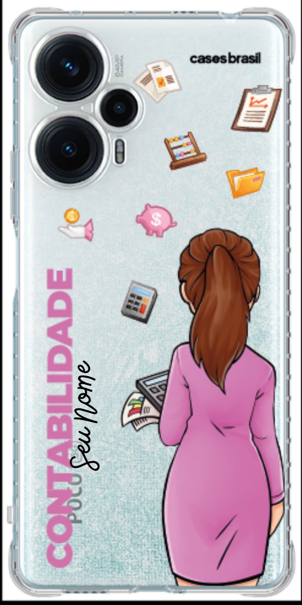 Capinha para Celular Contabilidade - Boneca Profissão