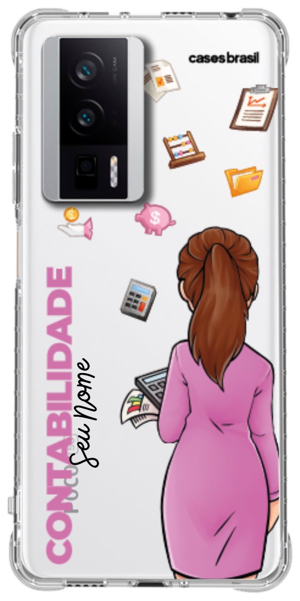 Capinha para Celular Contabilidade - Boneca Profissão