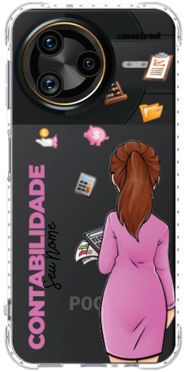 Capinha para Celular Contabilidade - Boneca Profissão
