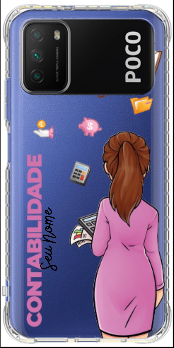 Capinha para Celular Contabilidade - Boneca Profissão
