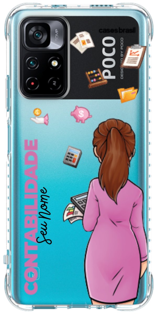 Capinha para Celular Contabilidade - Boneca Profissão