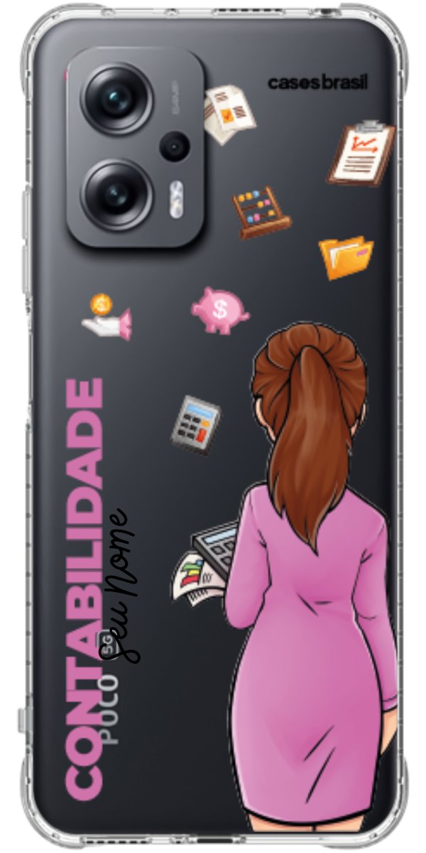 Capinha para Celular Contabilidade - Boneca Profissão