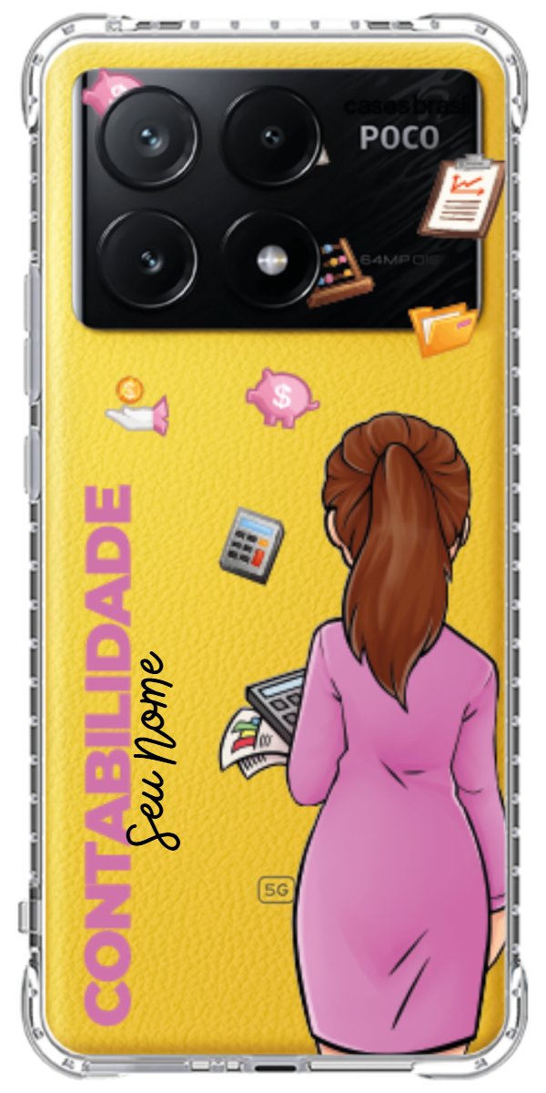 Capinha para Celular Contabilidade - Boneca Profissão