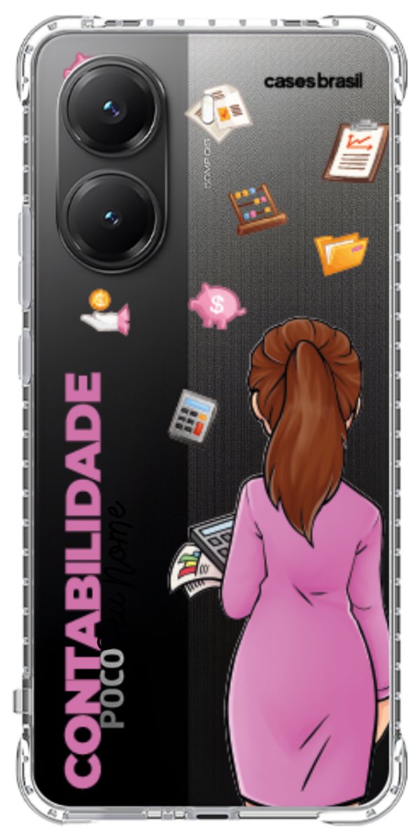 Capinha para Celular Contabilidade - Boneca Profissão