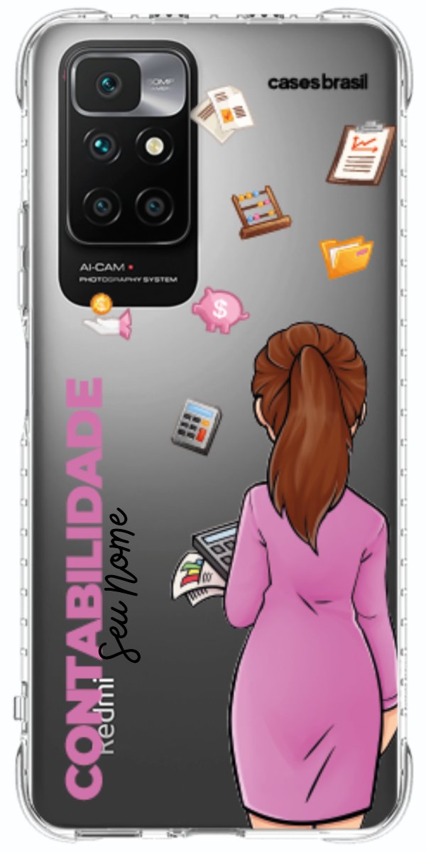 Capinha para Celular Contabilidade - Boneca Profissão