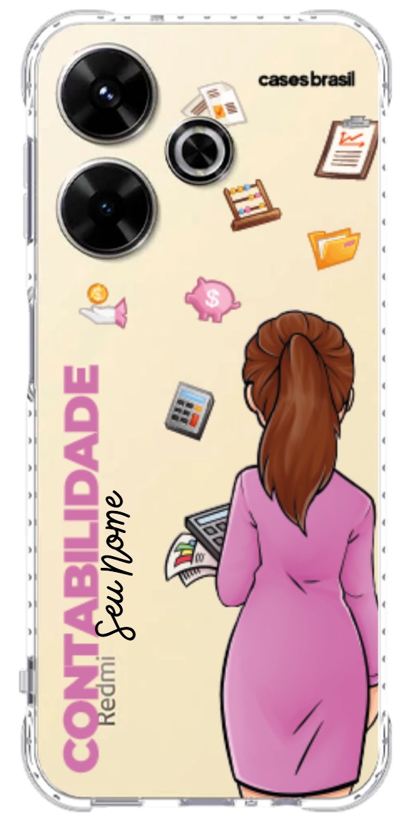Capinha para Celular Contabilidade - Boneca Profissão