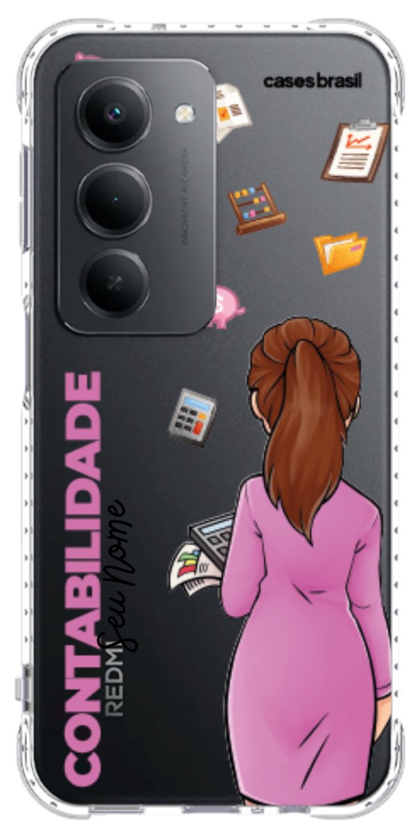 Capinha para Celular Contabilidade - Boneca Profissão