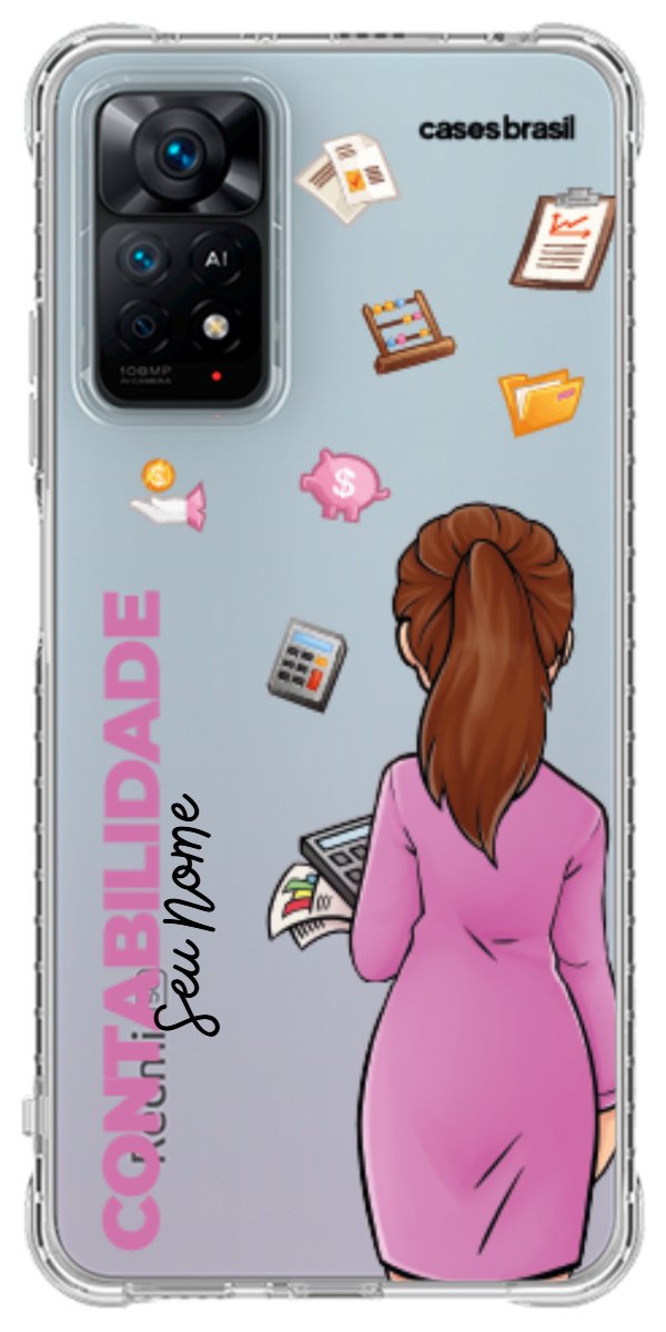 Capinha para Celular Contabilidade - Boneca Profissão