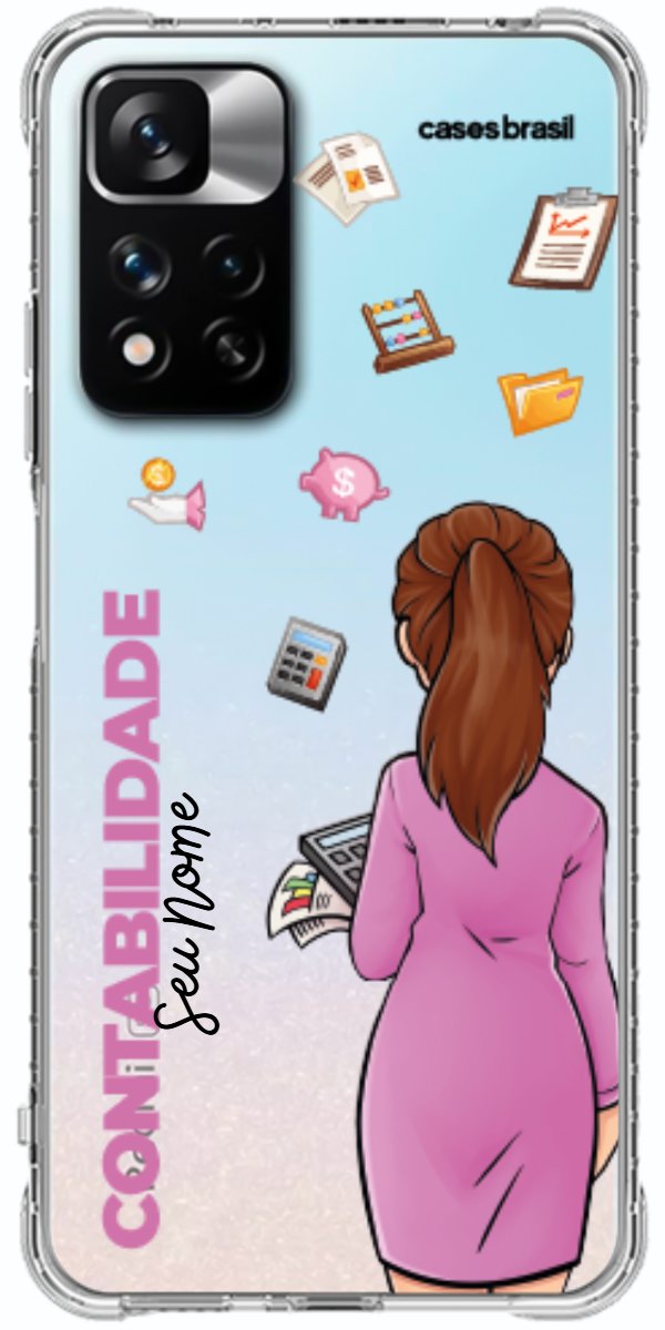 Capinha para Celular Contabilidade - Boneca Profissão