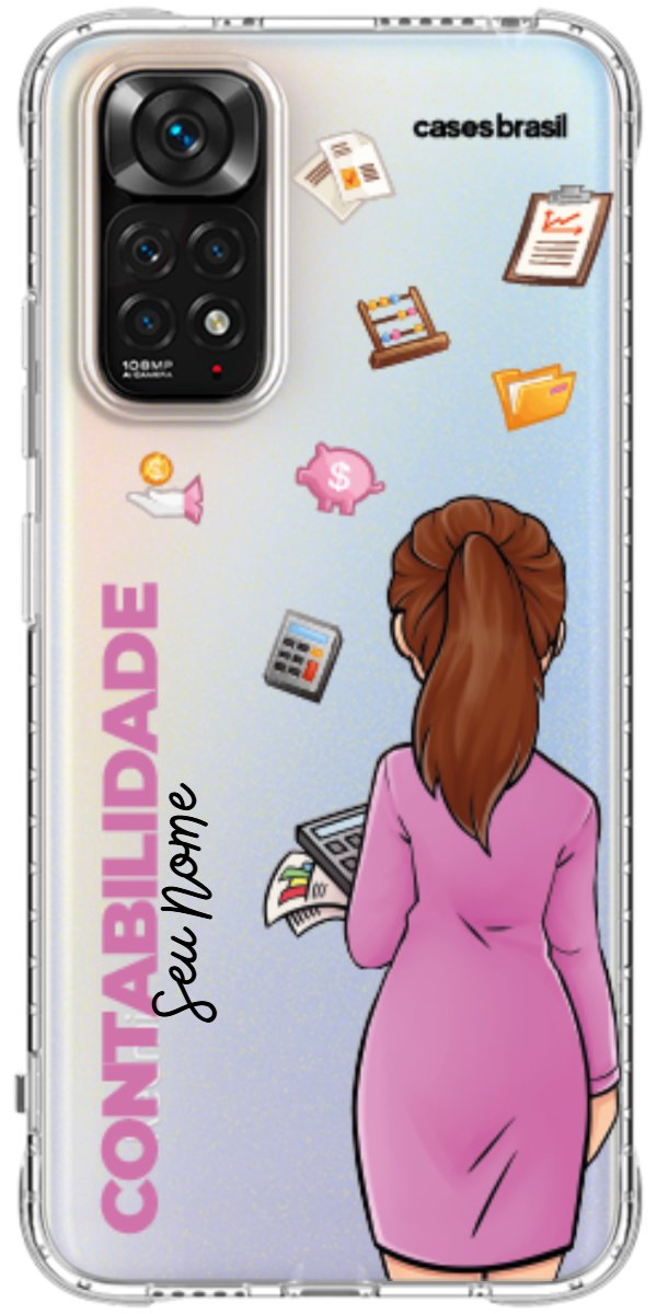 Capinha para Celular Contabilidade - Boneca Profissão