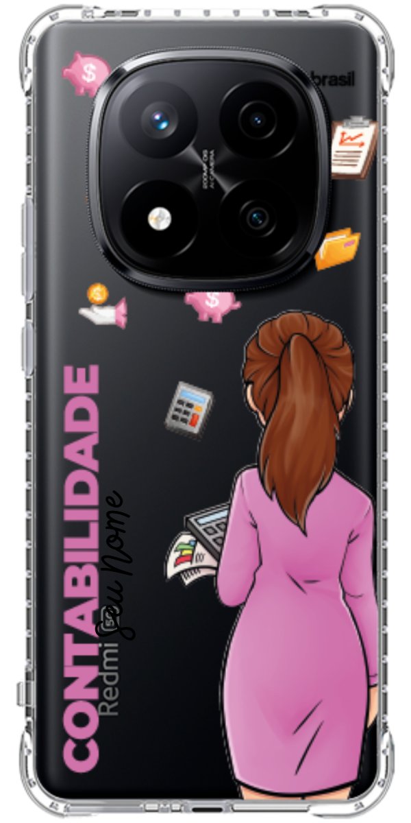 Capinha para Celular Contabilidade - Boneca Profissão