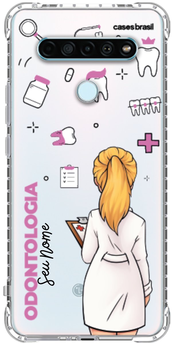 Capinha para Celular Odontologia - Profissão Com Nome