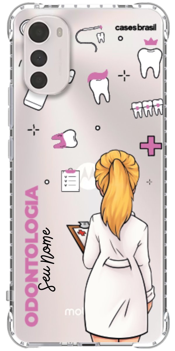 Capinha para Celular Odontologia - Profissão Com Nome