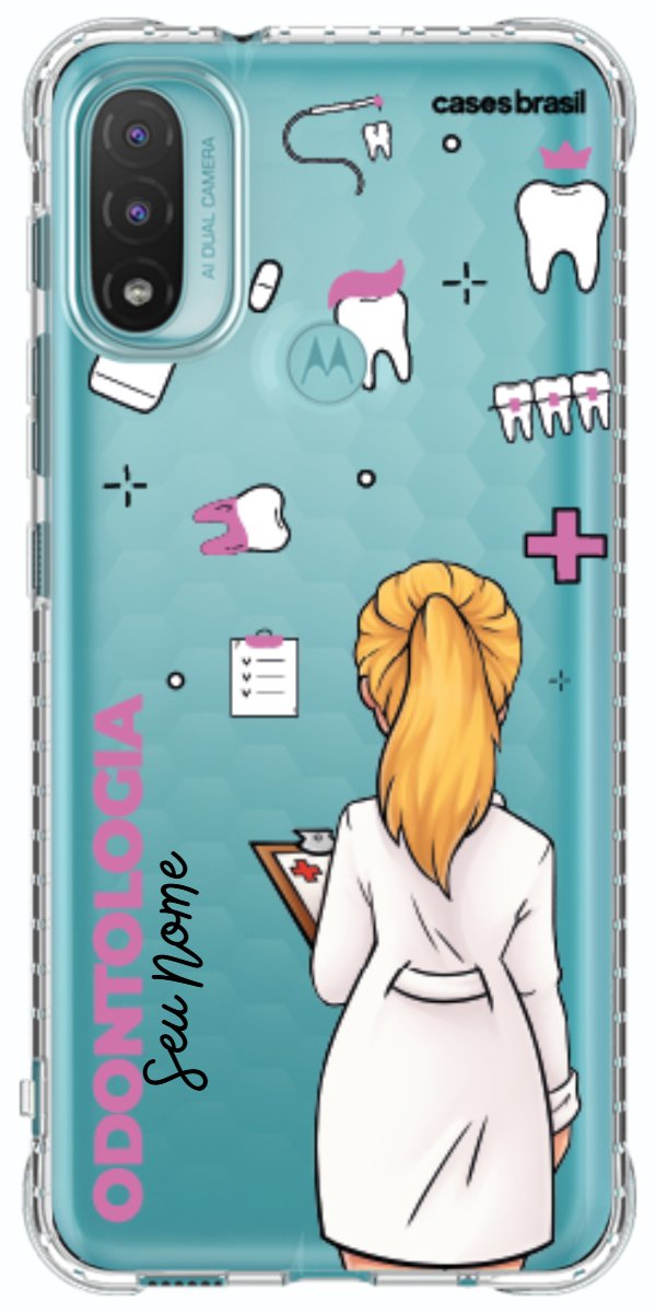Capinha para Celular Odontologia - Profissão Com Nome