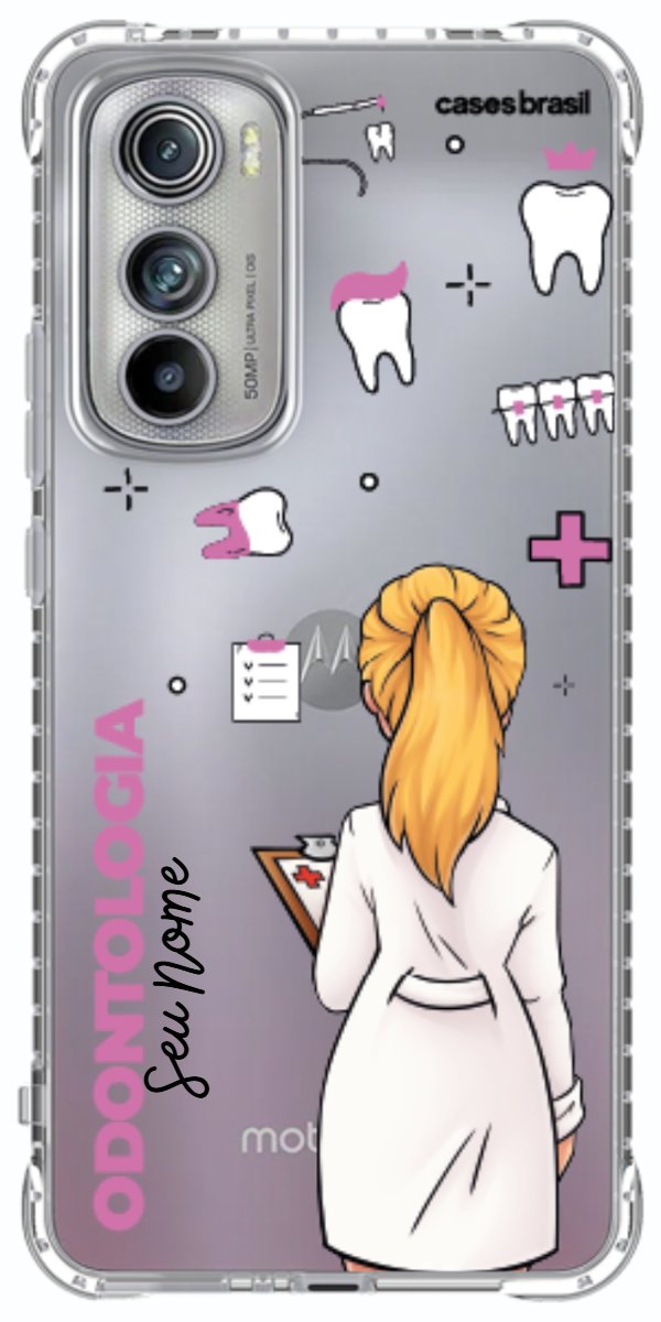 Capinha para Celular Odontologia - Profissão Com Nome