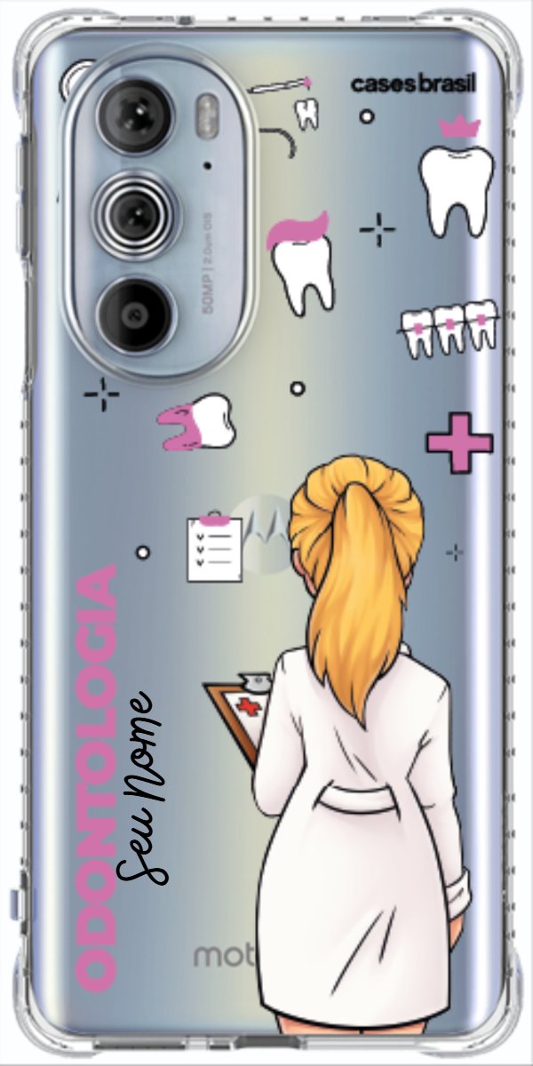 Capinha para Celular Odontologia - Profissão Com Nome