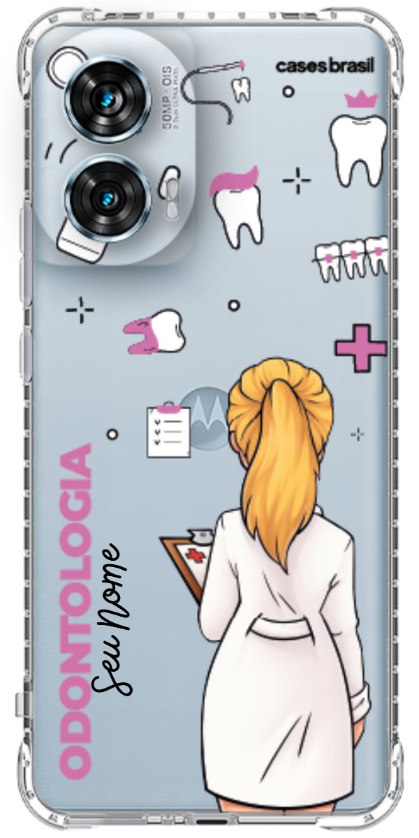 Capinha para Celular Odontologia - Profissão Com Nome