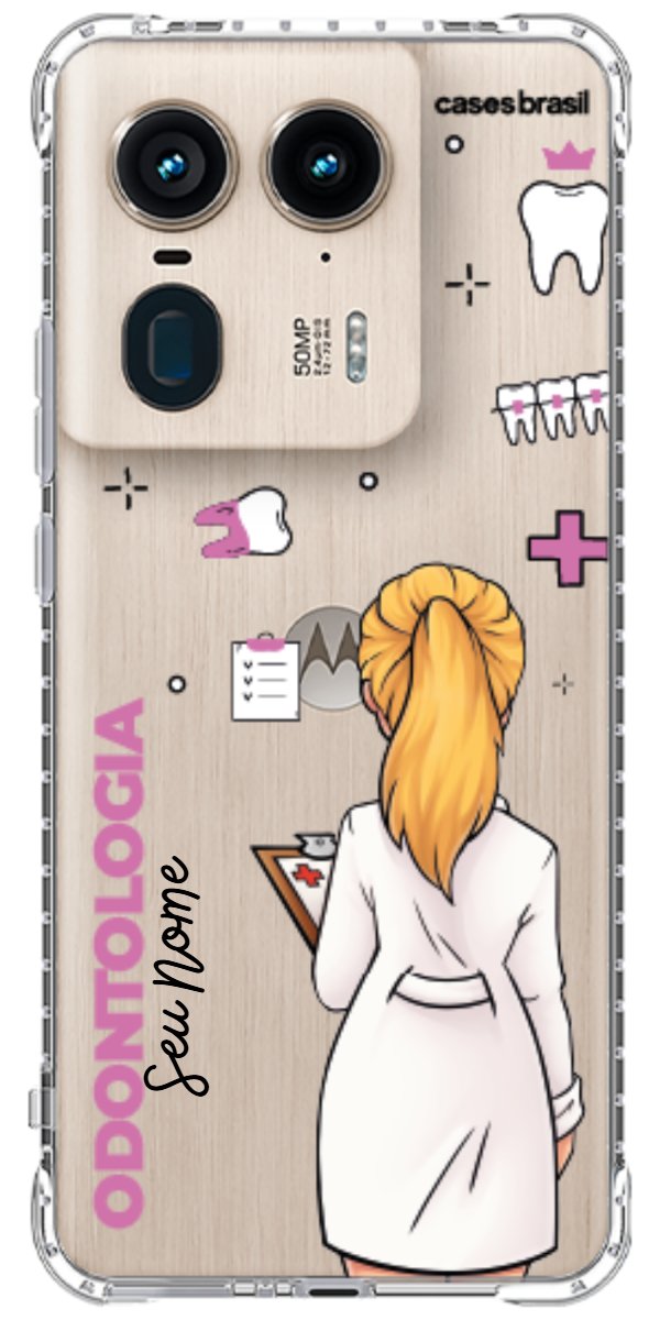 Capinha para Celular Odontologia - Profissão Com Nome