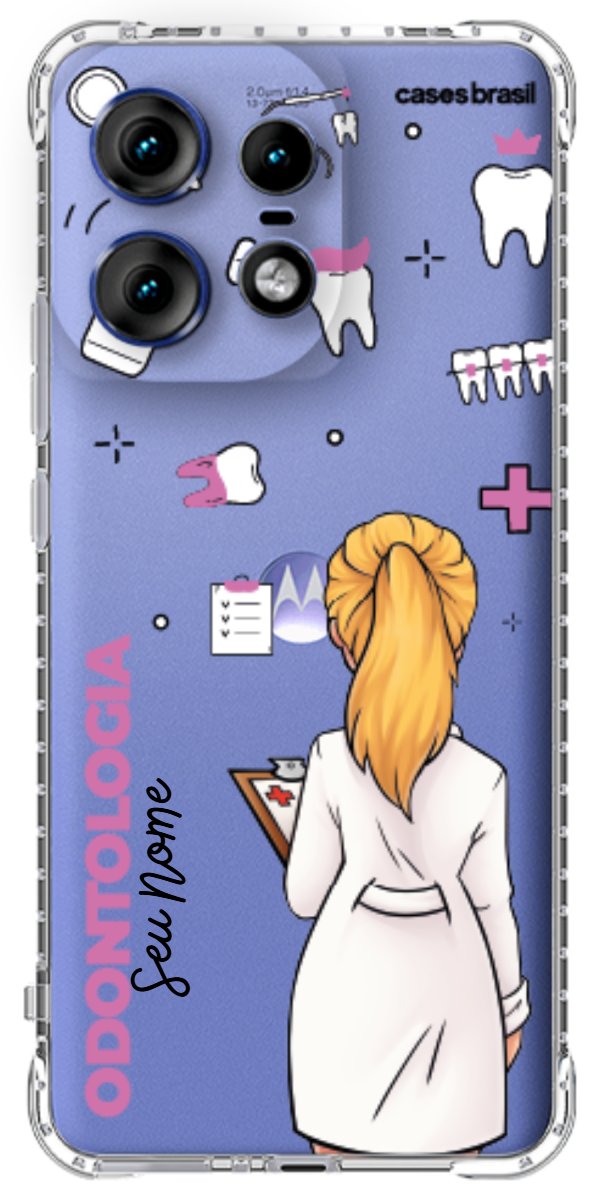 Capinha para Celular Odontologia - Profissão Com Nome