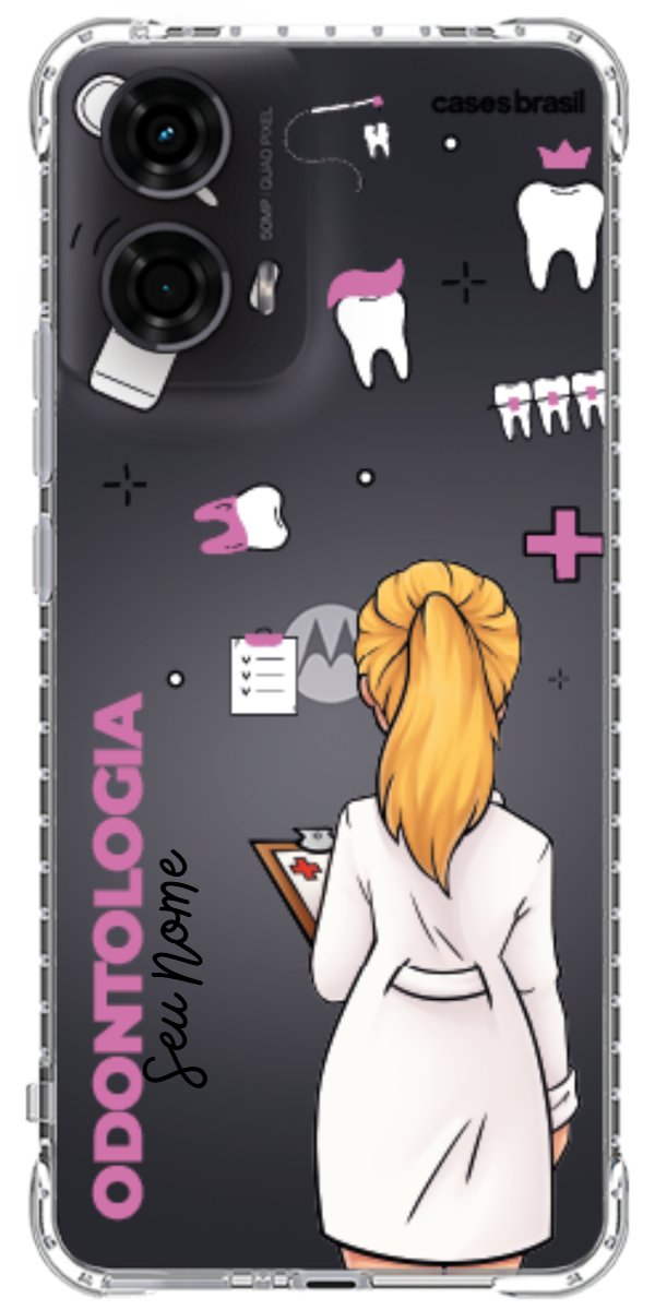 Capinha para Celular Odontologia - Profissão Com Nome