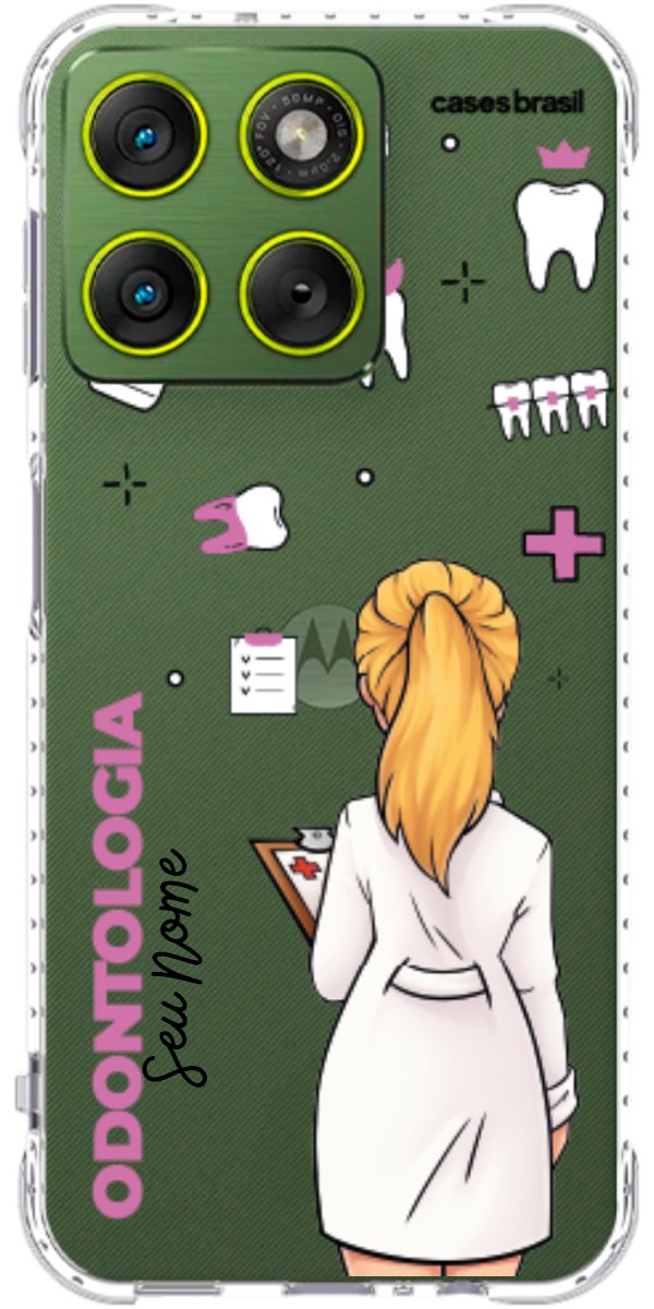 Capinha para Celular Odontologia - Profissão Com Nome