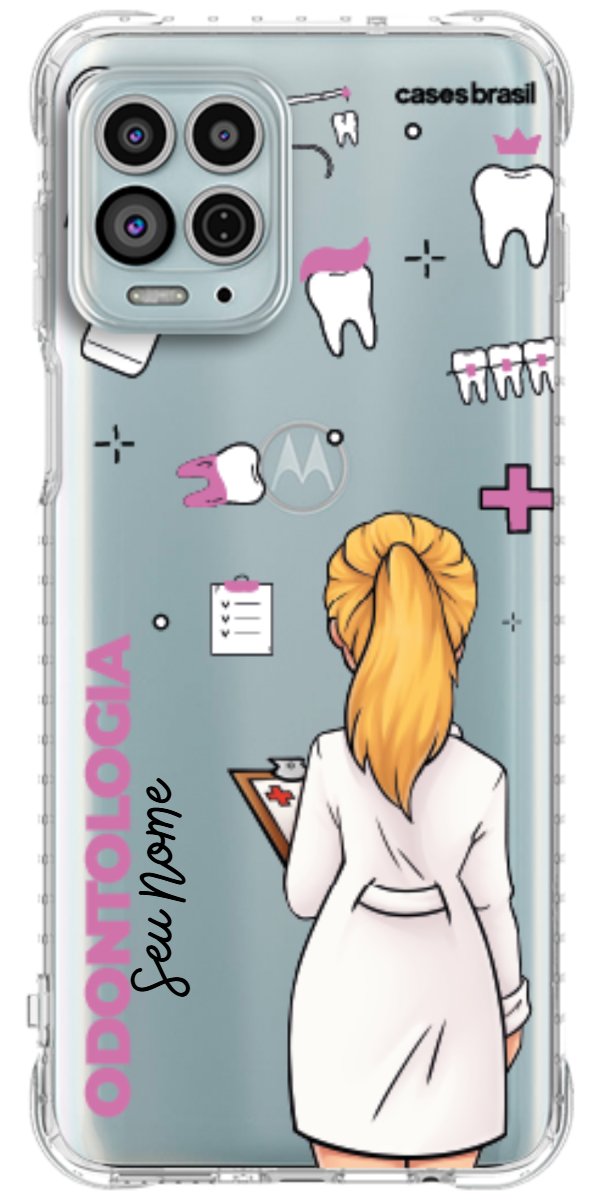 Capinha para Celular Odontologia - Profissão Com Nome