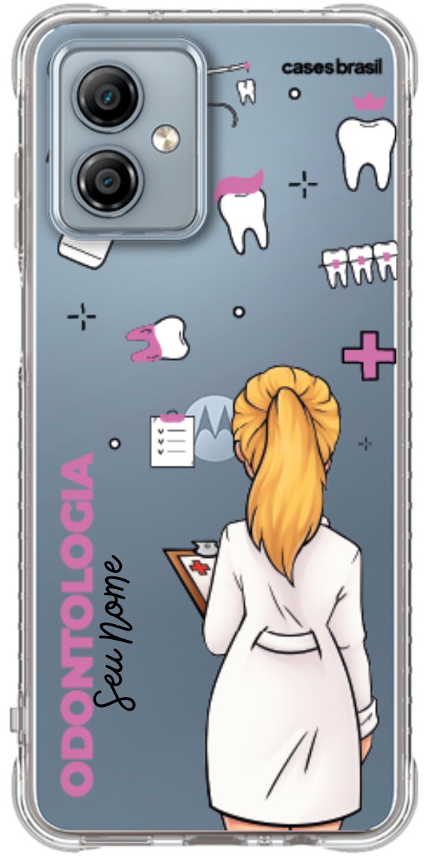 Capinha para Celular Odontologia - Profissão Com Nome