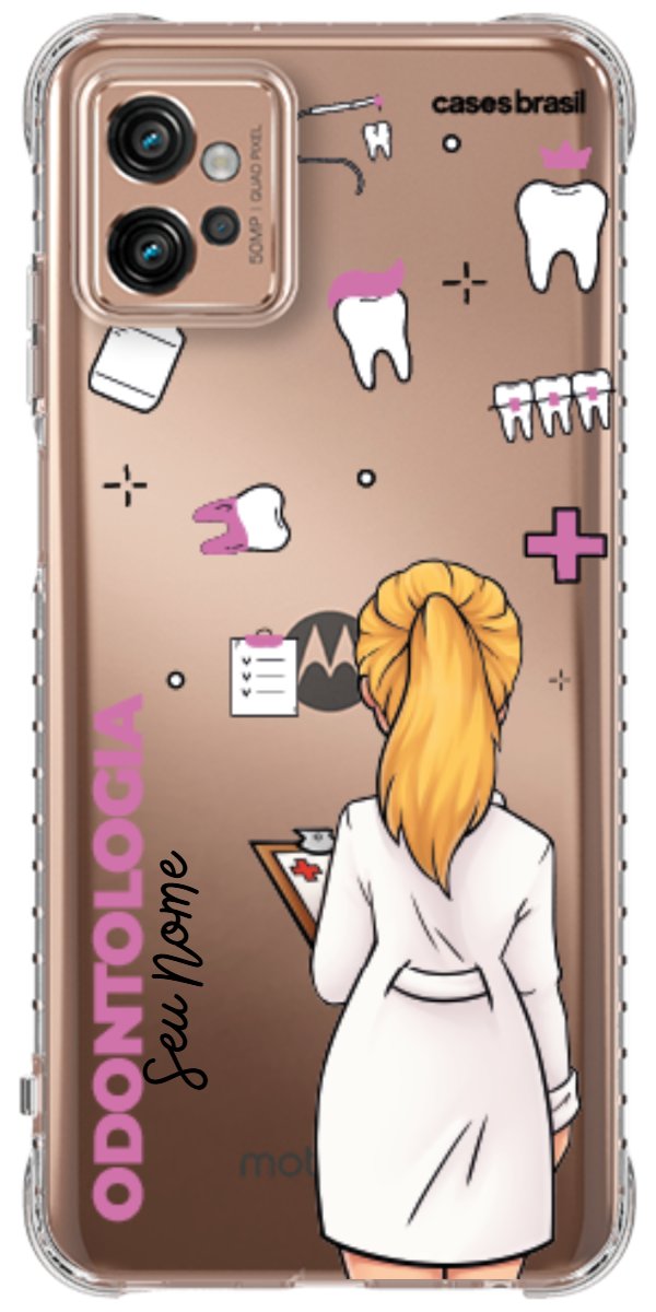 Capinha para Celular Odontologia - Profissão Com Nome