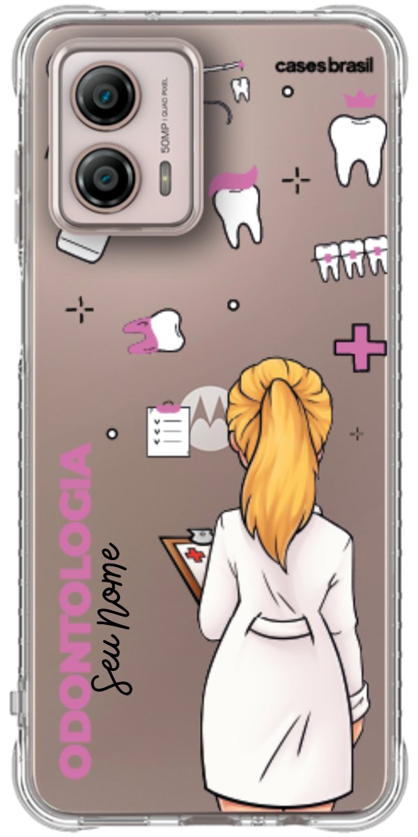Capinha para Celular Odontologia - Profissão Com Nome
